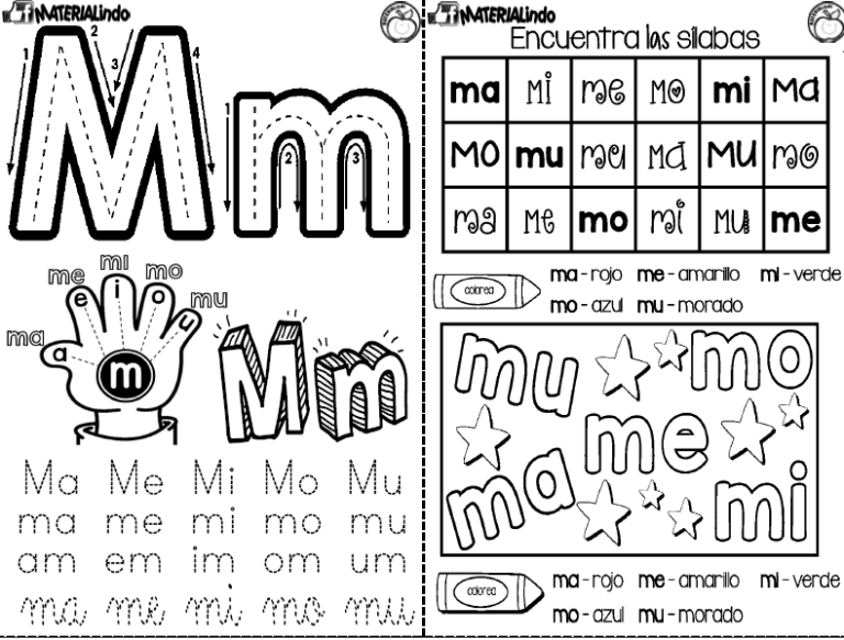 Si Leo Y Escribo Silabas Completo En Pdf Los Materiales Educativos