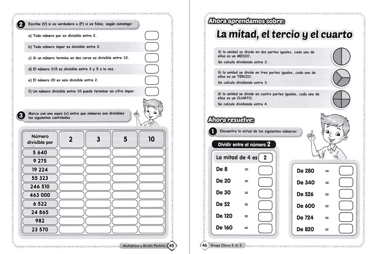 Ejercicios Y Actividades De Divisiones Los Materiales Educativos