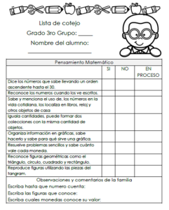 Listas De Cotejo Evaluaci N Preescolar Los Materiales