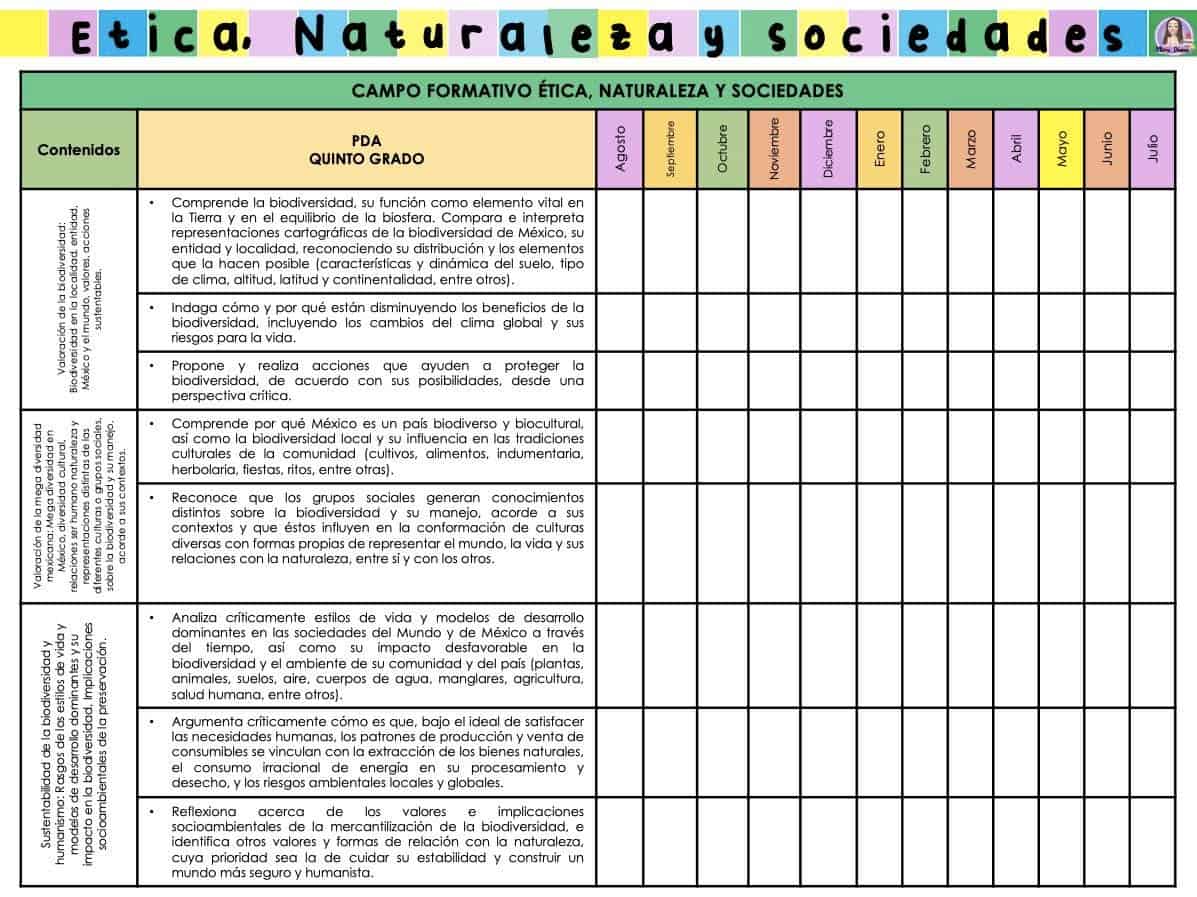 Dosificaci N De Contenidos Quinto Grado De Primaria Los