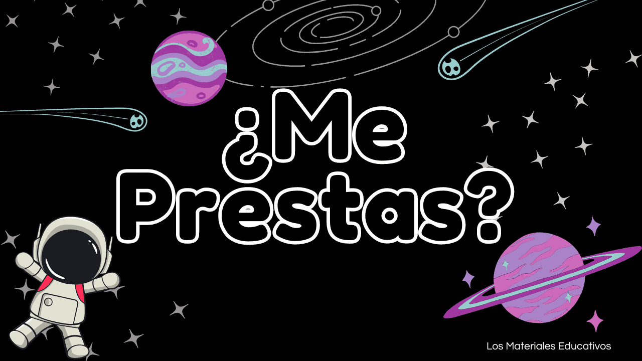 palabras mágicas temática del espacio