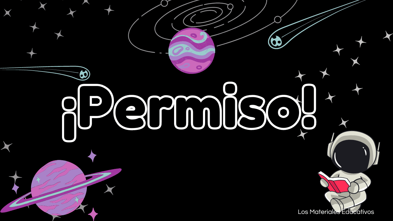 palabras mágicas temática del espacio