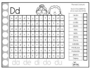 Sopa de letras del abecedario recopilado por Materiales Educativos para Maestras 1 Pagina 10