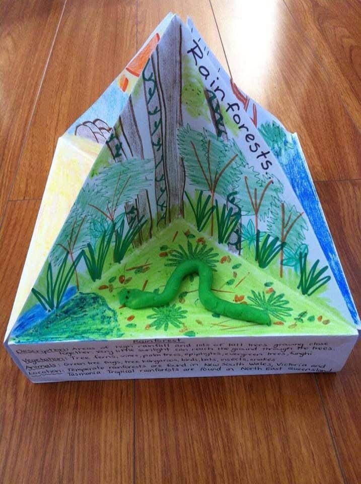 Triorama de ecosistemas PDF para imprimir 3 triorama