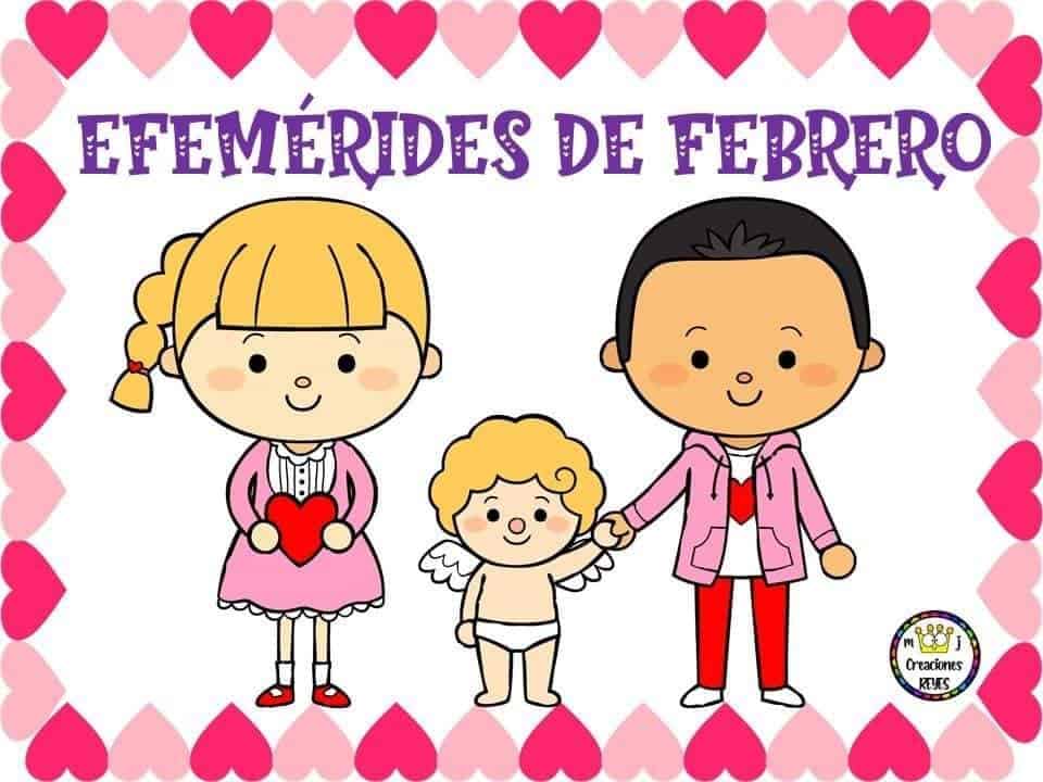 Efemérides escolares todos los meses/Descargar gratis en PDF 122 Efemerides febrero