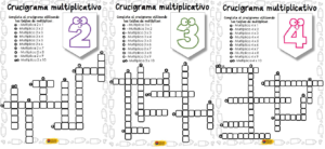 Crucigrama de tablas de multiplicar
