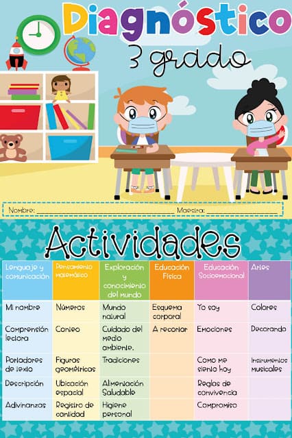 Examen de Diagnóstico Preescolar para descargar 4 Examen diagnostico-Evaluación preescolar