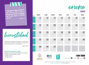 Calendario de valores ciclo escolar 2022 2023 Pagina 06