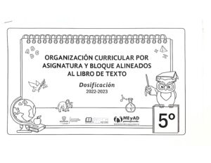 DOSIFICACION ANUAL QUINTO GRADO 2022 Pagina 01