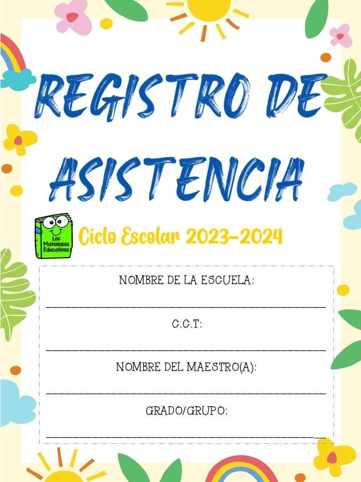 Lista de asistencia editable 2023