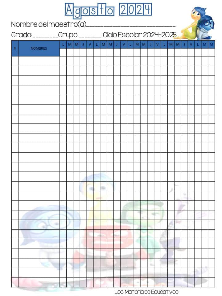 Lista de asistencia 2024-2025