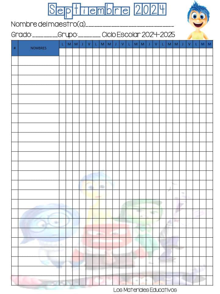 Lista de asistencia 2024-2025