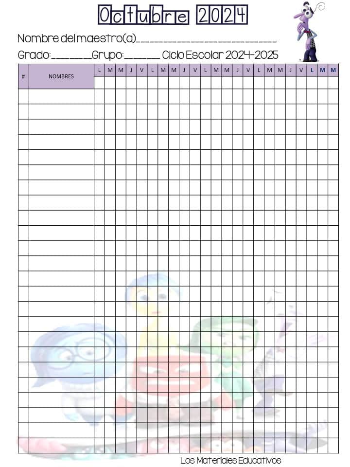 Lista de asistencia 2024-2025