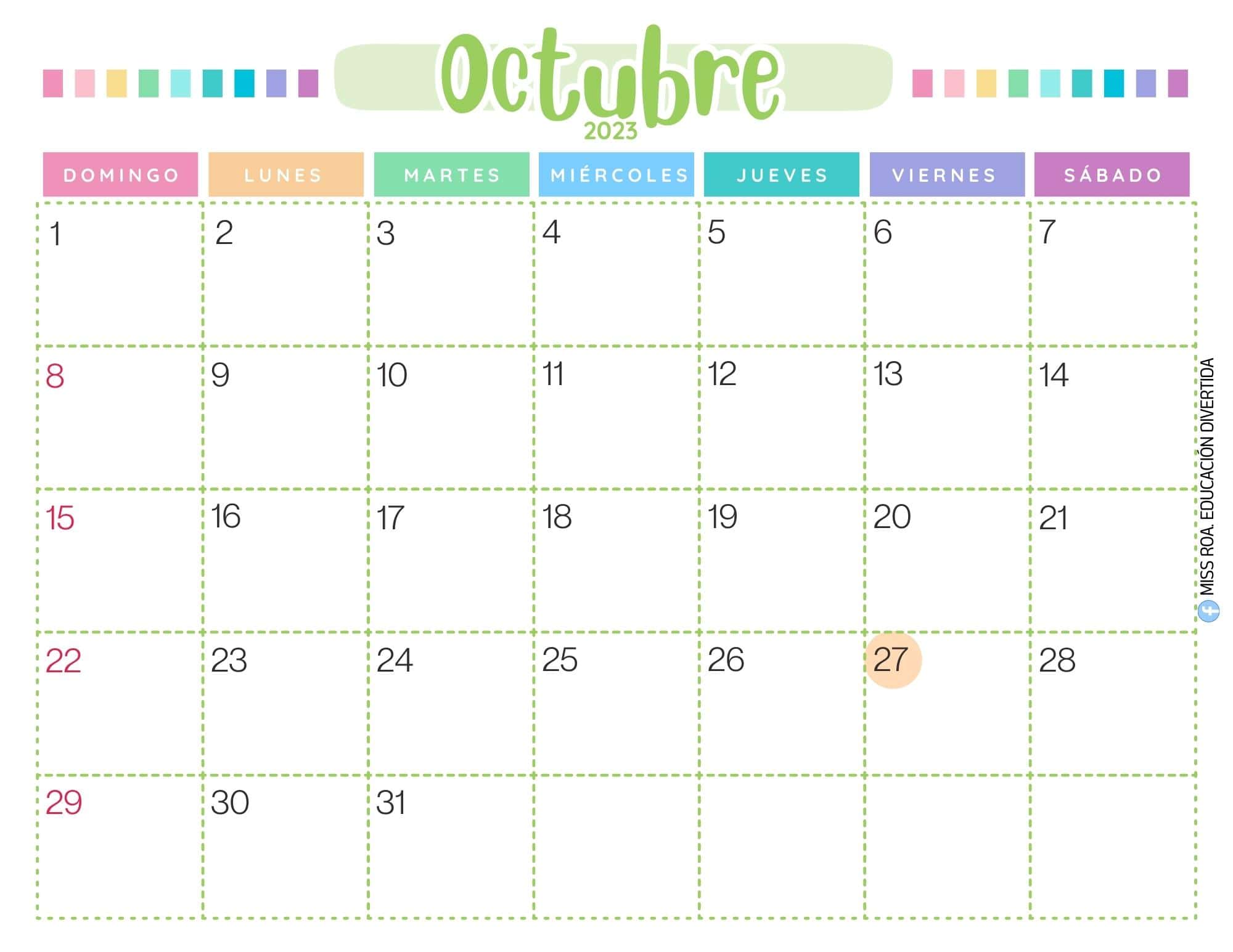 Planificador mensual 