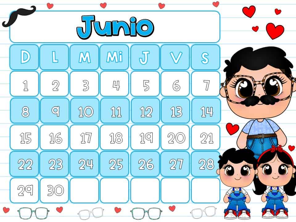 calendario junio 2025