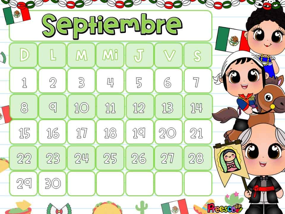 organizador mensual 2024