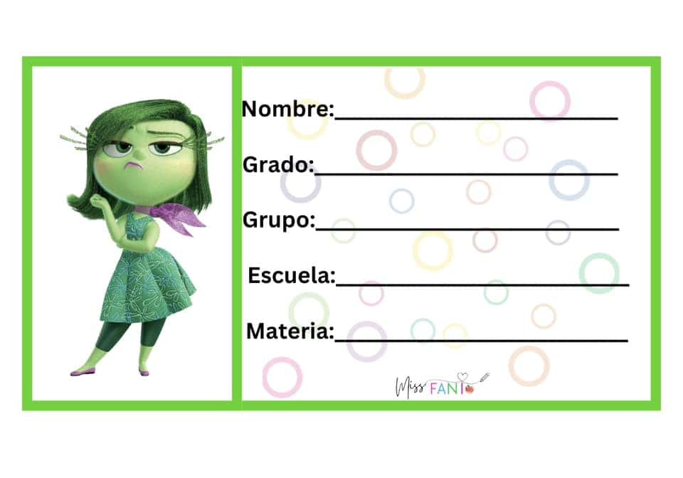 Etiquetas escolares para imprimir en PDF 63 Etiquetas escolares intensamente