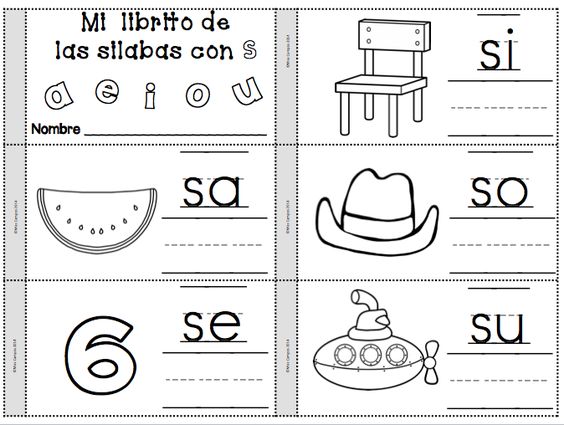 mi librito de silabas con s