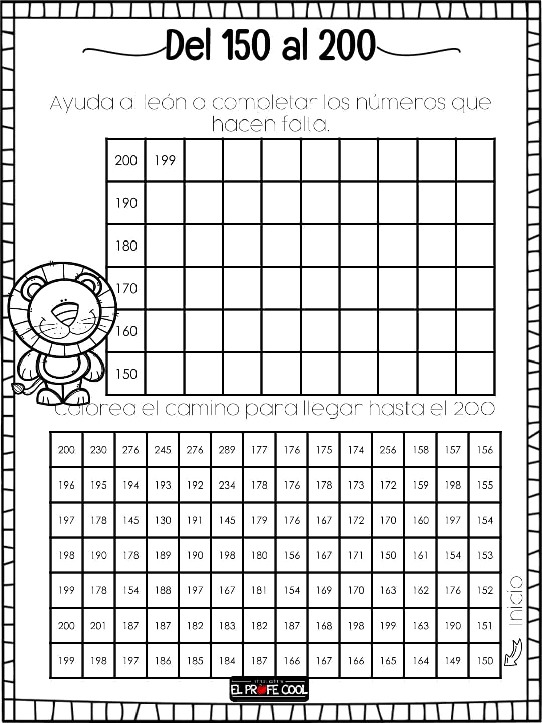 Actividades con los números de 100 en 100 hasta el 500 14 Familia de números del 100