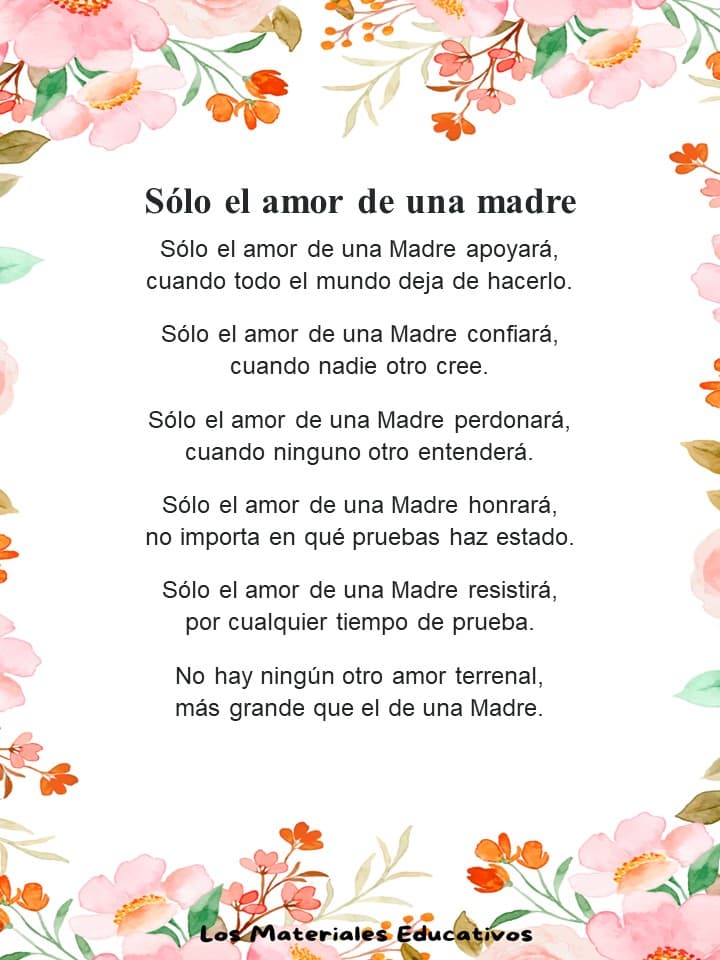 Poesias para mamá 5 poemas para mamá